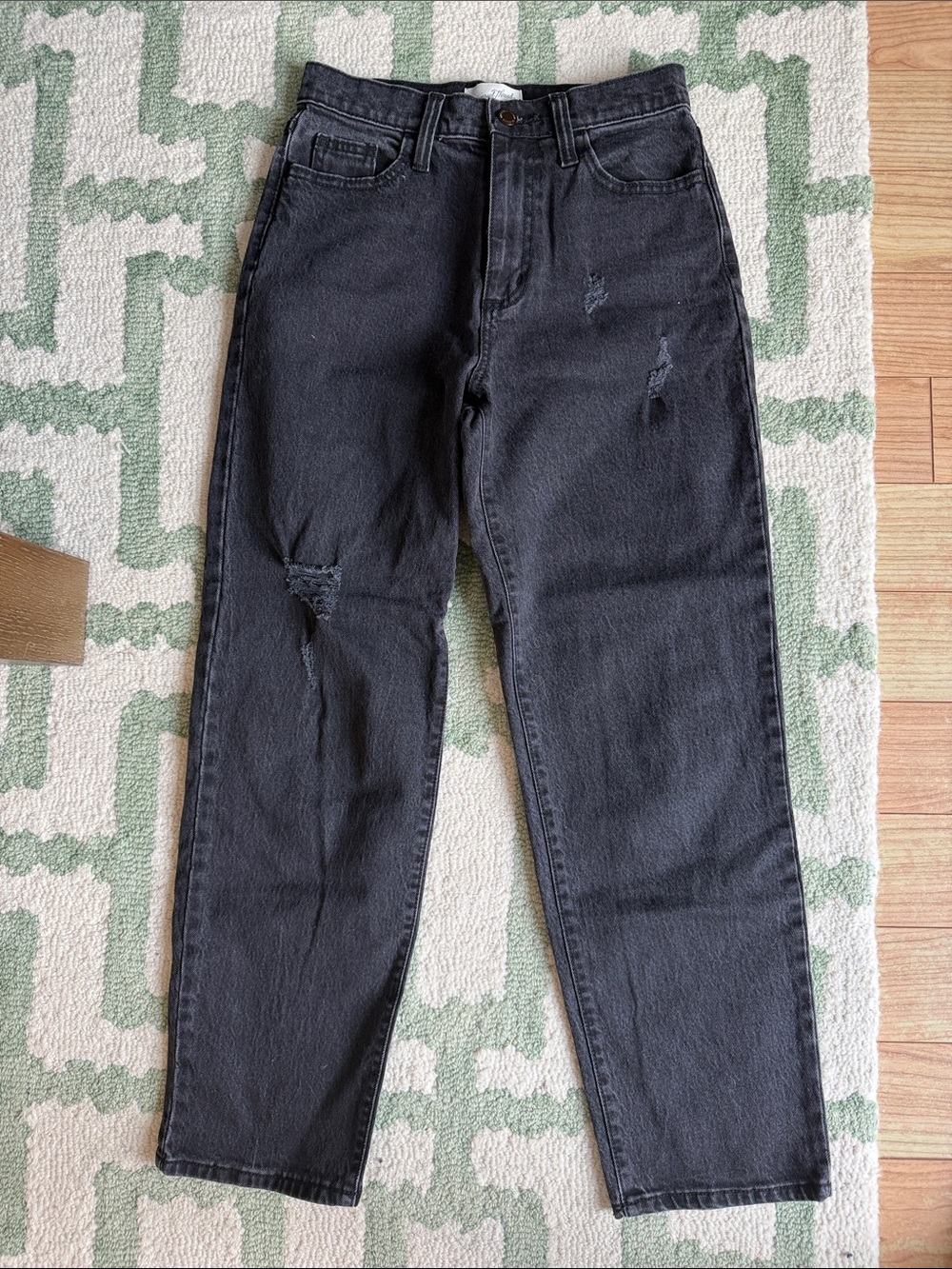 Black Straight Leg Jeans